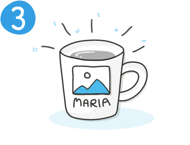 regals i articles personalitzats per a nens Barcelona, samarretes, gorres, dessuadores, tasses, coixins, bosses, gots, ampolles, bufandes, motxilles, sotagots